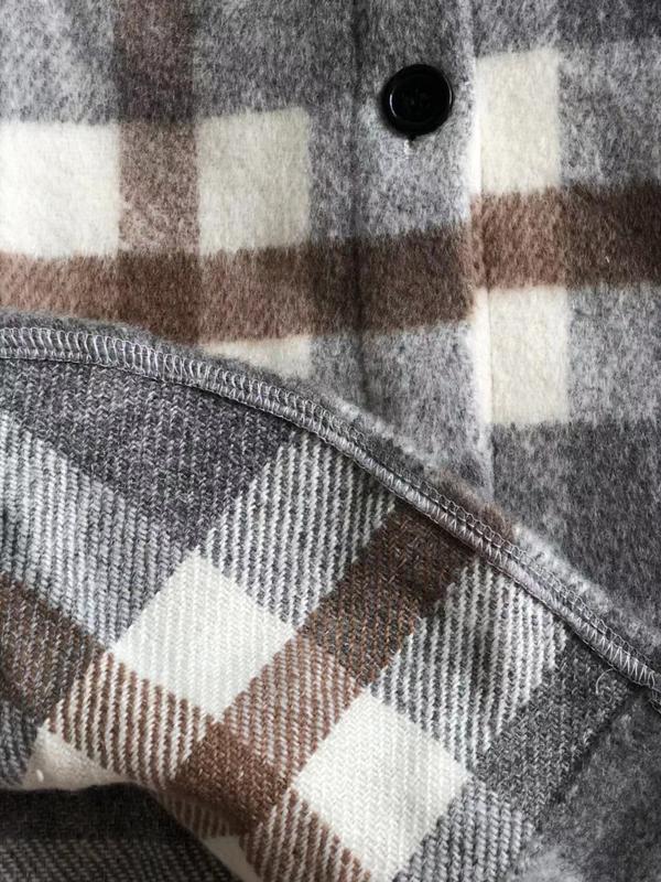 Ladomma™ | Plaid Pocketed Jacket