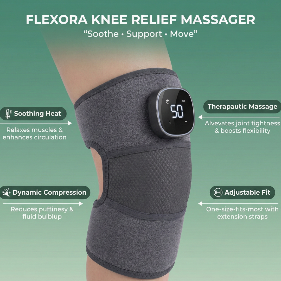 Flexora™ Heated Knee Pad with Triple Relief Technology