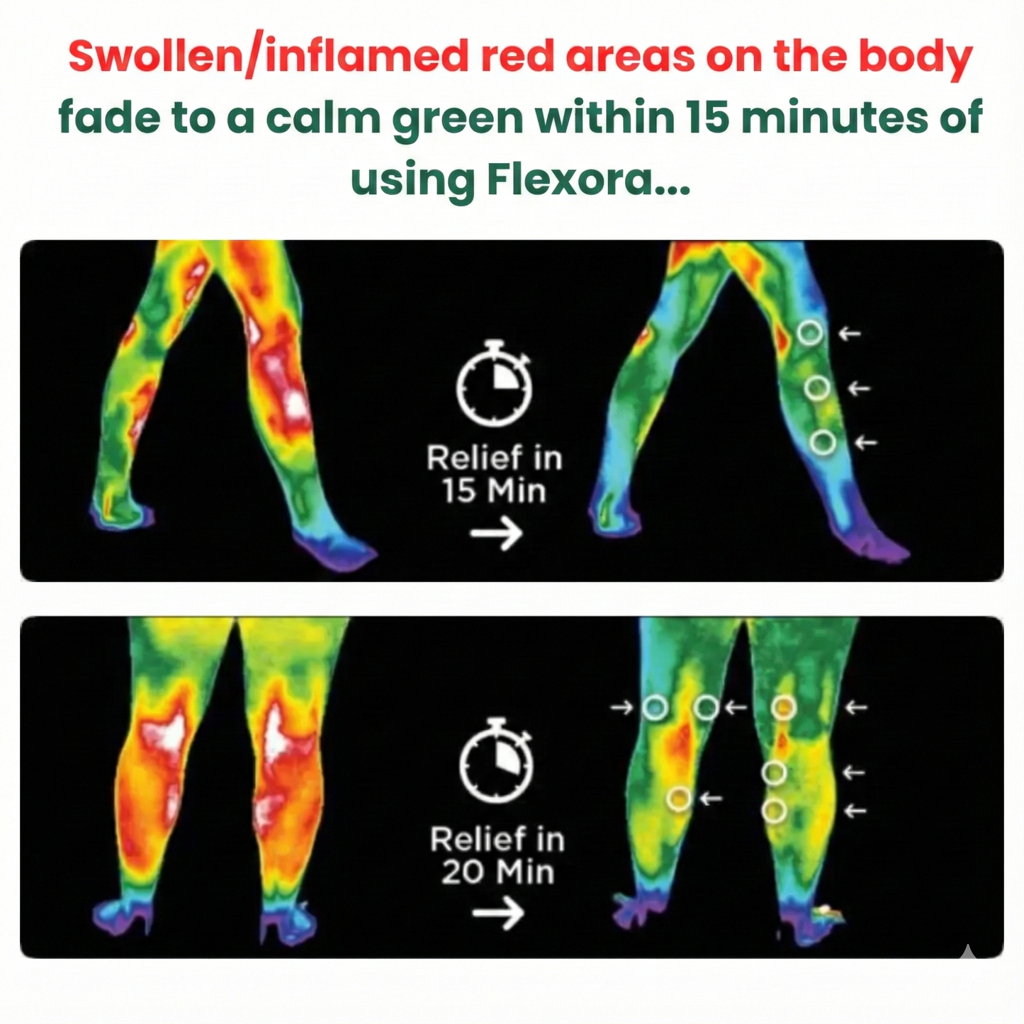 Flexora™ Heated Knee Pad with Triple Relief Technology