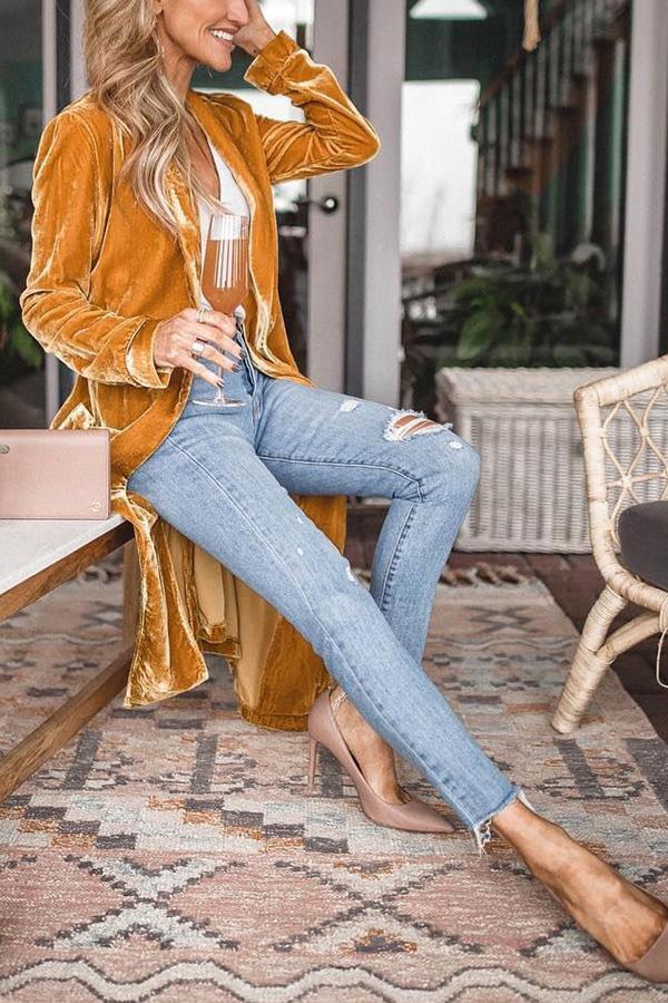 Ladomma™ | Velvet Kimono Coat