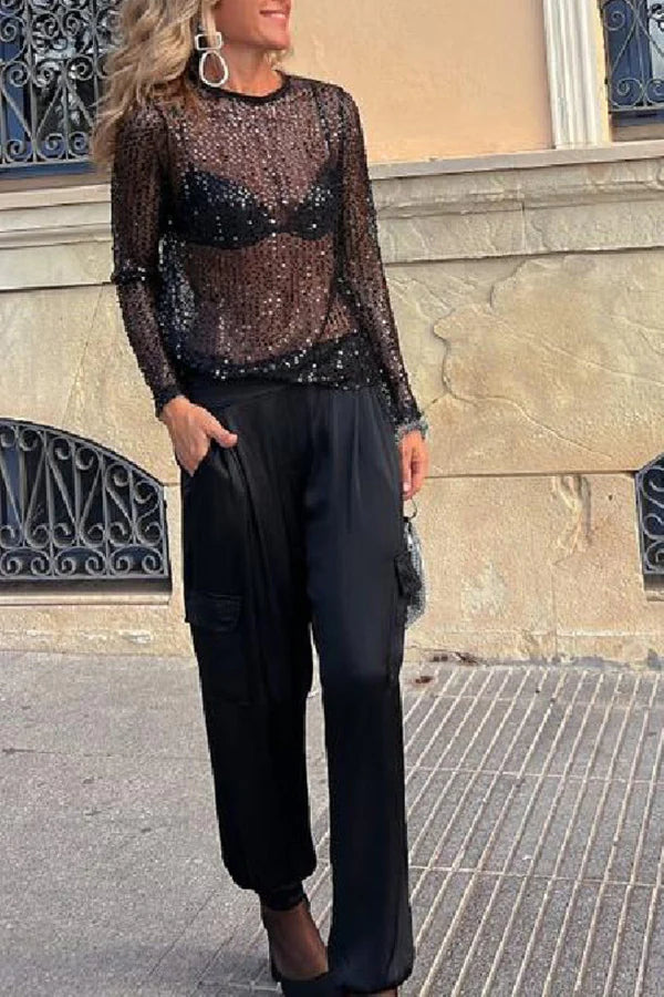 Ladomma™ | Long Sleeve Shift Blouse
