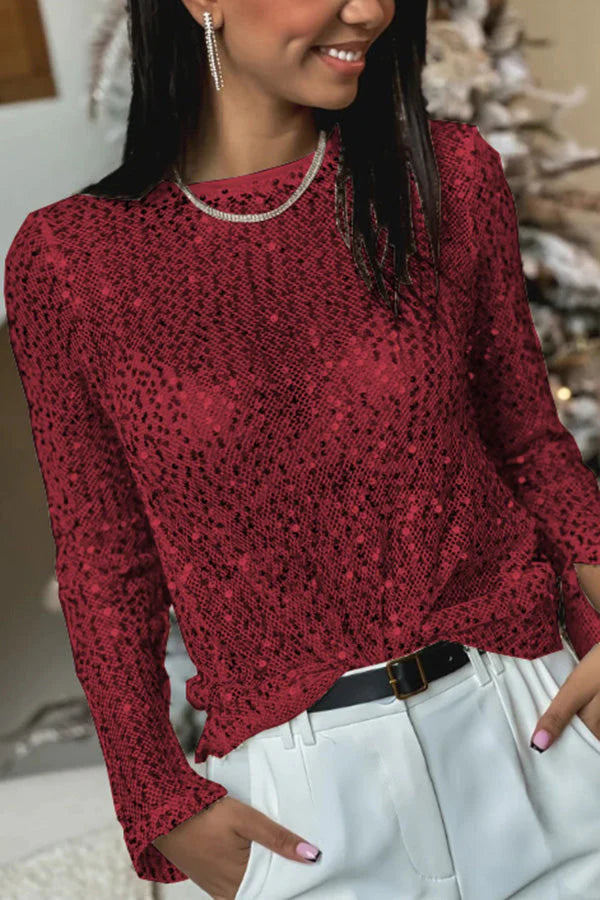 Ladomma™ | Long Sleeve Shift Blouse